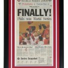 Philadelphia Phillies Framed October 30 2008 Courier Post Paper Finally Cover