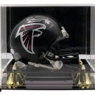 Calvin Ridley Atlanta Falcons Signed Mini Black Replica Helmet w/ Case BAS
