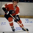 Bob Clarke Philadelphia Flyers Signed 16x20 Photo 4x Inscription JSA
