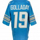 Kenny Golladay Signed Custom Blue Pro-Style Football Jersey JSA ITP