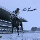 Ron Turcotte Signed 8x10 Secretariat 1973 Belmont Stakes Photo JSA