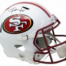 Frank Gore Signed 49ers Full Size Matte White Speed Replica Helmet JSA