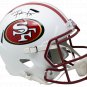 Frank Gore Signed 49ers Full Size Matte White Speed Replica Helmet JSA