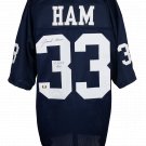 Jack Ham Signed Custom Blue College-Style Football Jersey CHOF 90 Inscribed JSA