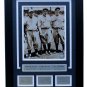 Babe Ruth Jimmie Fox Lou Gehrig Framed 8x10 Photo w/ Laser Engraved Signature