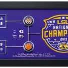 LSU Tigers Framed 7x13 2019 NCAA National Champions Bracket Photo