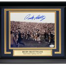 Rudy Ruettiger Signed Framed 8x10 Notre Dame Carry Off Field Photo JSA