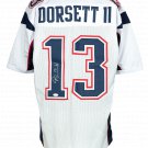 Phillip Dorsett II Signed Custom White Pro-Style Football Jersey JSA ITP