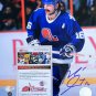 Michel Goulet Signed Quebec Nordiques 8x10 Photo SI COA
