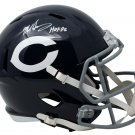 Mike Singletary Signed Bears Full Size Color Rush Speed Rep Helmet HOF Insc JSA