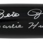 Pete Rose Signed Black Baseball Inscribed Bat Reds Charlie Hustle Silver JSA