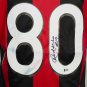 Ronaldinho A.C. Milan Signed Adidas Field Style Soccer Jersey Inscribed BAS
