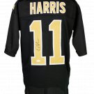 Deonte Harris Signed Custom Black Pro-Style Football Jersey JSA ITP