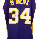 Shaquille O'Neal Signed Custom Purple Pro-Style Jersey Kobe 24 Patch BAS