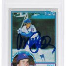 Ryne Sandberg Chicago Cubs Signed 1983 Topps #83 Baseball Card Slabbed PSA 10
