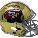 Joe Montana Signed San Francisco 49ers Full Size Chrome Riddell Helmet JSA