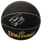 Shaquille O'Neal Lakers Signed Black Replica Spalding Basketball BAS