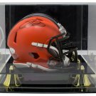 Odell Beckham Jr Signed Browns Mini Speed Replica Helmet JSA w/Acrylic Case