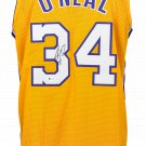 Shaquille O'Neal Signed Custom Yellow Pro-Style Jersey w/Kobe 24 Patch BAS
