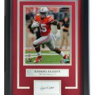 Ezekiel Elliot Ohio State Buckeyes Framed 8x10 Photo w/ Laser Engraved Autograph