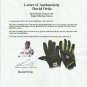 David Ortiz Signed Game Used Red Sox Marucci Blck/Green Batting Gloves Ortiz LOA