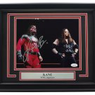 Kane Signed Framed WWE 8x10 Photo JSA ITP