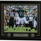 Carson Wentz Signed Framed Philadelphia Eagles 16x20 1st TD Pass Photo JSA