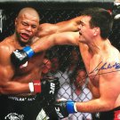 Lyoto Machida Signed 11x14 Rashad Evans Fight Knockout Photo BAS