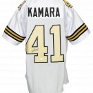 Alvin Kamara Signed Custom White and Gold Pro-Style Football Jersey JSA ITP