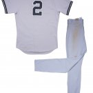Derek Jeter 6/11/14 Game Used Yankees Jersey & Pants Hits 3373-74 Steiner+MLB