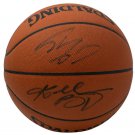 Kobe Bryant Shaquille O'Neal Signed Spalding Game Basketball PSA BAS WA29485