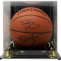 Kobe Bryant Shaquille O'Neal Signed Spalding Game Ball w/Case PSA BAS WA29483
