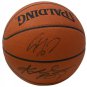 Kobe Bryant Shaquille O'Neal Signed Spalding Game Basketball PSA BAS WA29480