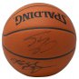 Kobe Bryant Shaquille O'Neal Signed Spalding Game Basketball PSA BAS WA29487
