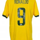 Ronaldo Brazil Signed Custom Yellow CBD Soccer Jersey BAS ITP