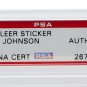 Magic Johnson L.A. Lakers Signed 1987 Fleer Sticker #1 Card Slabbed PSA/DNA