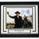 Dennis Quaid Signed Framed Doc Holliday 8x10 Photo BAS