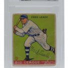 Fred Leach Boston Braves Signed Slabbed 1933 Goudey #179 Baseball Card BAS