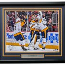 Pekka Rinne Predators Signed Framed 16x20 Photo inscribed 1st NHL Goal Fanatics