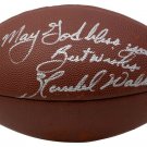 Herschel Walker Dallas Cowboys Signed Wilson NFL Football Insc "Best Wishes" JSA