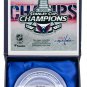 2018 Stanley Cup Champs Washington Capitals Hockey Puck w/Game Used Ice Fanatics