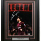 Lionel Messi Signed Framed Barcelona FC Legend 12x16 Photo JSA