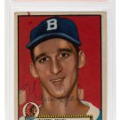 Warren Spahn Boston Braves Signed Slabbed 1952 Topps #33 Card PSA/DNA