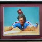 Pete Rose Philadelphia Phillies Framed 16x20 Superman Slide Photo