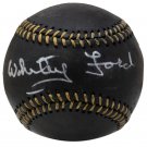 White Ford New York Yankees Signed Black MLB Baseball Fanatics+MLB Hologram