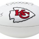 Frank Clark Kansas City Chiefs Signed Super Bowl IV Champions Logo Football BAS