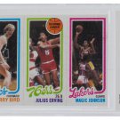 Bird Erving Johnson 1980-81 Topps #3 Rookie Card BCCG 9