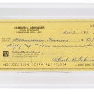 Charles Gehringer Detroit Tigers Signed Slabbed Check #3054 GEM 10 PSA/DNA