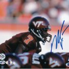 Michael Vick Virginia Tech Signed 8x10 Horizontal Photo BAS