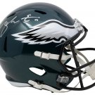 Zach Ertz Eagles Signed Full Size Green Speed Replica Helmet Ertz Hologram+JSA